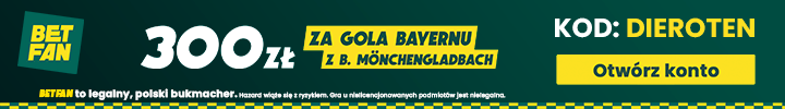 300 zł za gola Bayernu w Betfan