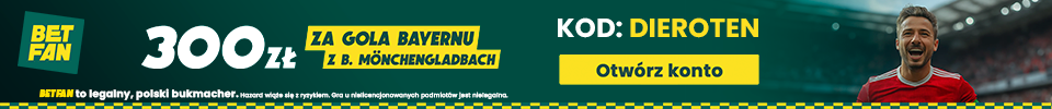 300 zł za gola Bayernu w Betfan