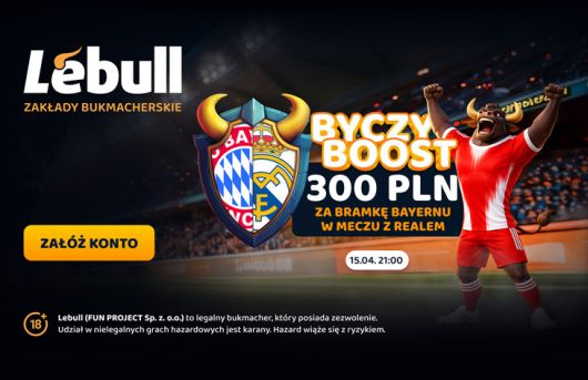 Przy takiej formie Die Roten to faworyt! Bukmacher płaci 300 PLN za gola w hicie Bayern - Real!