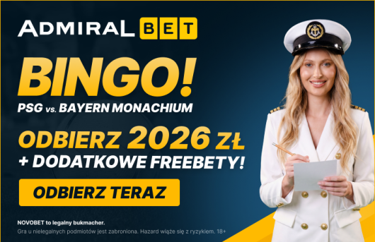Specjalna oferta od Pani Kapitan z AdmiralBet na mecz PSG - Bayern